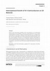 Research paper thumbnail of Heteroepitaxial Growth of III–V Semiconductors on 2D Materials