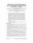 Research paper thumbnail of Multi-objective genetic algorithm applied to the structure selection of RBFNN temperature estimators