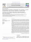 Research paper thumbnail of Epidemiological surveillance of bluetongue virus serotypes 1, 4 and 8 in Spanish ibex ( Capra pyrenaica hispanica) in southern Spain