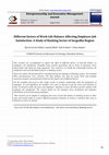 Research paper thumbnail of Different factors of Work Life Balance Affecting Employee Job Satisfaction: A Study of Banking Sector of Sargodha Region