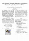 Research paper thumbnail of Right harmonic spectrum for the back-electromotive force of an n-phase synchronous motor