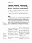 Research paper thumbnail of Treatment of vascular and soft-tissue sarcomas in dogs using an alternating protocol of ifosfamide and doxorubicin