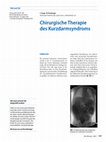 Research paper thumbnail of Chirurgische Therapie des Kurzdarmsyndroms