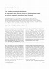 Research paper thumbnail of The haemochromatosis mutations do not modify the clinical picture of thalassaemia major in patients regularly transfused and chelated