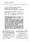 Research paper thumbnail of A trial of high-dose dexamethasone therapy for chronic idiopathic thrombocytopenic purpura in childhood