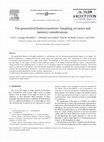 Research paper thumbnail of The generalized Radon transform: Sampling, accuracy and memory considerations