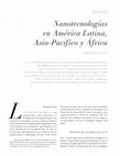 Research paper thumbnail of Nanotecnologías en América Latina, Asia-Pacífico y África