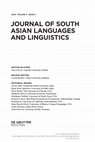 Research paper thumbnail of ‘Book Review: Seino van Breugel. A Grammar of Atong (Brill’s Studies in South and Southwest Asian Languages 5). Leiden: Brill, 2014, 660 pp., ISBN 9789004258921. €231,00 (Hb)’, Journal of South Asian Languages and Linguistics, 3 (2): 231-232.