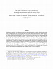 Research paper thumbnail of The Split Population Logit (SPopLogit): Modeling Measurement Bias in Binary Data