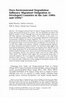 Research paper thumbnail of Does Environmental Degradation Influence Migration? Emigration to Developed Countries in the Late 1980s and 1990s