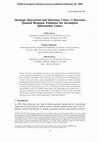 Research paper thumbnail of Strategic Interaction and Interstate Crises: A Bayesian Quantal Response Estimator for Incomplete Information Games