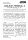 Research paper thumbnail of Precipitable water vapour estimation on the basis of sky temperatures measured by a single-pixel IR detector and screen temperatures under clear skies