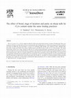 Research paper thumbnail of The effect of breed, stage of lactation and parity on sheep milk fat CLA content under the same feeding practices