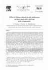 Research paper thumbnail of Effect of dietary animal fat and methionine on dairy ewes milk yield and milk composition