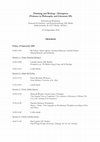 Research paper thumbnail of "Thinking and Writing – Disruption": Violence in Philosophy and Literature III: International Workshop in the Zentrum für Literatur- und Kulturforschung (ZfL) Berlin, 23-24 September 2016