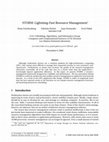 Research paper thumbnail of STORM: lightning-fast resource management