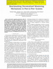 Research paper thumbnail of Benchmarking decentralized monitoring mechanisms in peer-to-peer systems