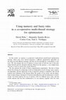 Research paper thumbnail of Using memory and fuzzy rules in a co-operative multi-thread strategy for optimization