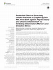 Research paper thumbnail of Protective Effect of Bioactivity Guided Fractions of Ziziphus jujuba Mill. Root Bark against Hepatic Injury and Chronic Inflammation via Inhibiting Inflammatory Markers and Oxidative Stress