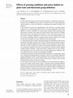 Research paper thumbnail of Effects of growing conditions and source habitat on plant traits and functional group definition