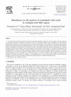 Research paper thumbnail of Simulation on the motion of crankshaft with crack in crankpin-web fillet region