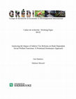 Research paper thumbnail of Analyzing the Impact of Indirect Tax Reforms on Rank Dependant Social Welfare Functions: A Positional Dominance Approach