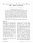 Research paper thumbnail of The relationships between atherosclerosis, heart disease, type 2 diabetes and dementia