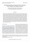 Research paper thumbnail of The Relationship between Impaired Glucose Tolerance, Type 2 Diabetes, and Cognitive Function