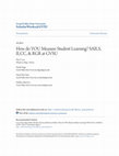 Research paper thumbnail of How do YOU Measure Student Learning? SAILS, ILCC, & RGR at GVSU