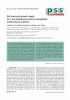 Research paper thumbnail of ZnO nanorod growth based on a low-temperature silicon-compatible combinatorial method