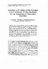 Research paper thumbnail of Reliability and Validity of the Coolidge Axis II Inventory: A New Inventory for the Assessment of Personality Disorders