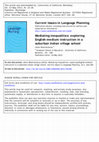 Research paper thumbnail of Mediating inequalities: Exploring English-medium instruction in a suburban Indian village school. 