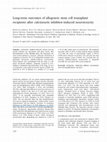 Research paper thumbnail of Long-term outcomes of allogeneic stem cell transplant recipients after calcineurin inhibitor-induced neurotoxicity