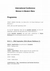 Research paper thumbnail of Women in Modern Wars (Programme of International Conference).