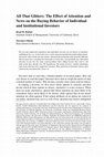 Research paper thumbnail of All that Glitters: The Effect of Attention and News on the Buying Behavior of Individual and Institutional Investors