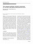 Research paper thumbnail of Three-component multi-phase velocimetry measurements on a GDI spray using optically efficient fluorescent tracers