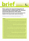 Research paper thumbnail of Policy options for improved integration of domestic timber markets under the voluntary partnership agreement (VPA) regime Synthesis from lessons learned in Cameroon, the Democratic Republic of the Congo, Ecuador, Gabon and Indonesia