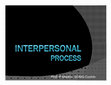 Research paper thumbnail of interpersonal process