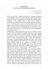 Research paper thumbnail of Disseminazioni. L'arte di Sara Teresano (nota critica)