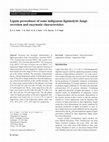 Research paper thumbnail of Lignin peroxidases of some indigenous ligninolytic fungi: secretion and enzymatic characteristics