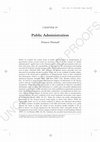 Research paper thumbnail of "Public Administration" in Hans Beck (ed.), A Companion to Ancient Greek Government (2013).