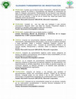 Research paper thumbnail of Glosario fundamentos de investigacion