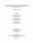 Research paper thumbnail of Evaluating the Effectiveness of a Marine Reserve Network in West Hawai'I to Improve Management of the Aquarium Fishery