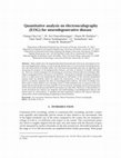 Research paper thumbnail of Quantitative analysis on electrooculography (EOG) for neurodegenerative disease