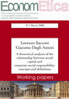 Research paper thumbnail of A theoretical analysis of the relationship between social capital and corporate social responsibility: modelling cognitive social capital and CSR as preconditions for sustainable networks of cooperative relations