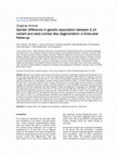 Research paper thumbnail of Gender difference in genetic association between IL1A variant and early lumbar disc degeneration: a three-year follow-up