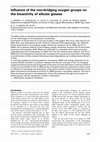 Research paper thumbnail of Influence of the non-bridging oxygen groups on the bioactivity of silicate glasses