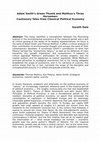 Research paper thumbnail of Adam Smith’s Green Thumb and Malthus’s Three Horsemen:  Cautionary Tales from Classical Political Economy