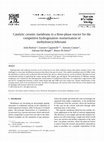 Research paper thumbnail of Catalytic ceramic membrane in a three-phase reactor for the competitive hydrogenation–isomerisation of methylenecyclohexane