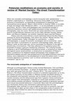 Research paper thumbnail of Polanyian meditations on economy and society: A review of ‘Market Society: The Great Transformation Today’